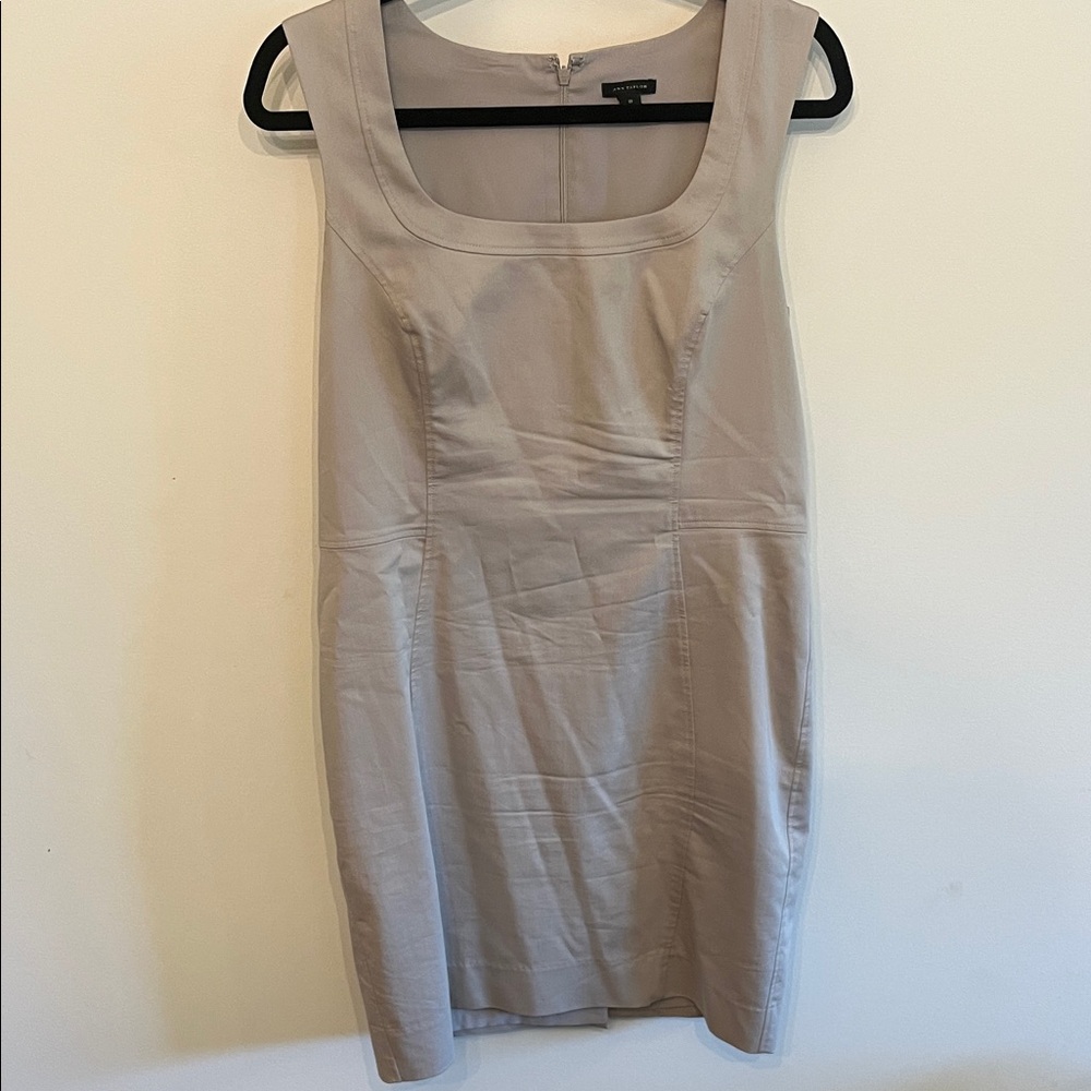 Ann Taylor Light Tan Mini Dress